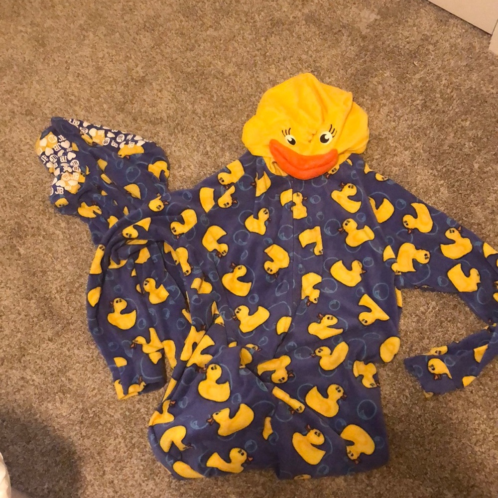 Duck print Footie pjs